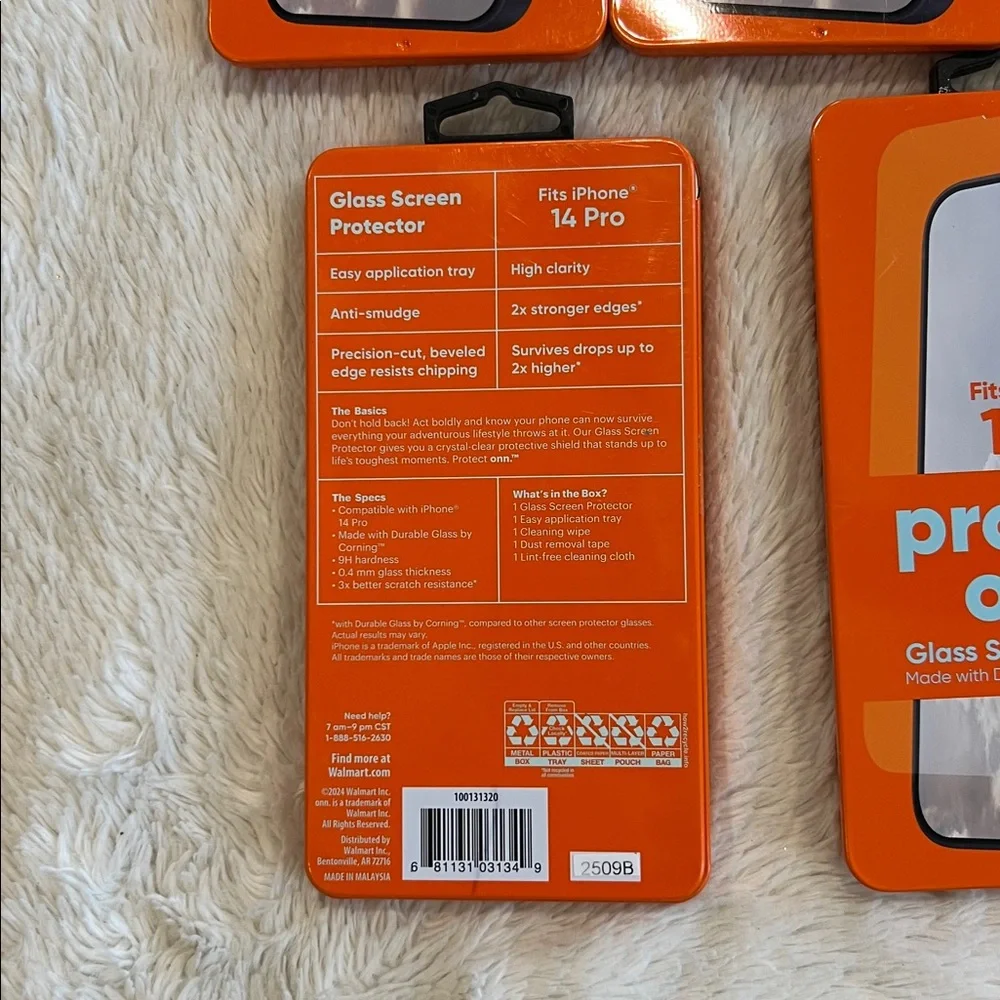 5 iPhone 14 Pro Protect Onn Glass Screen Protector  - New